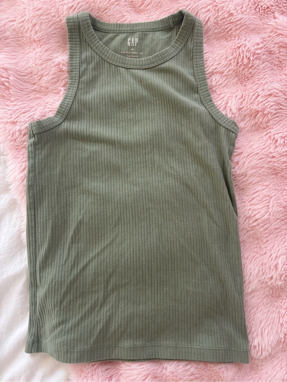 GAP Olive Ribbed Tank